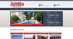 Desktop Screenshot of jumitoinmobiliaria.com.ar